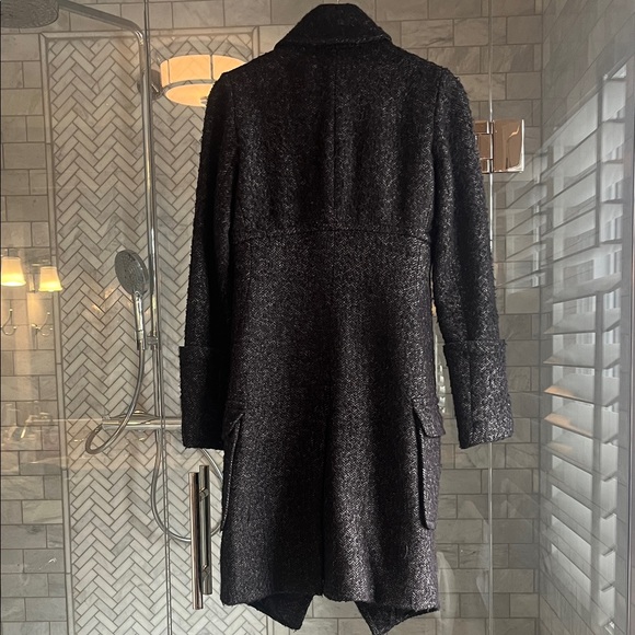 Smythe Black/gray Double-Breasted Pea Coat - Picture 4 of 9